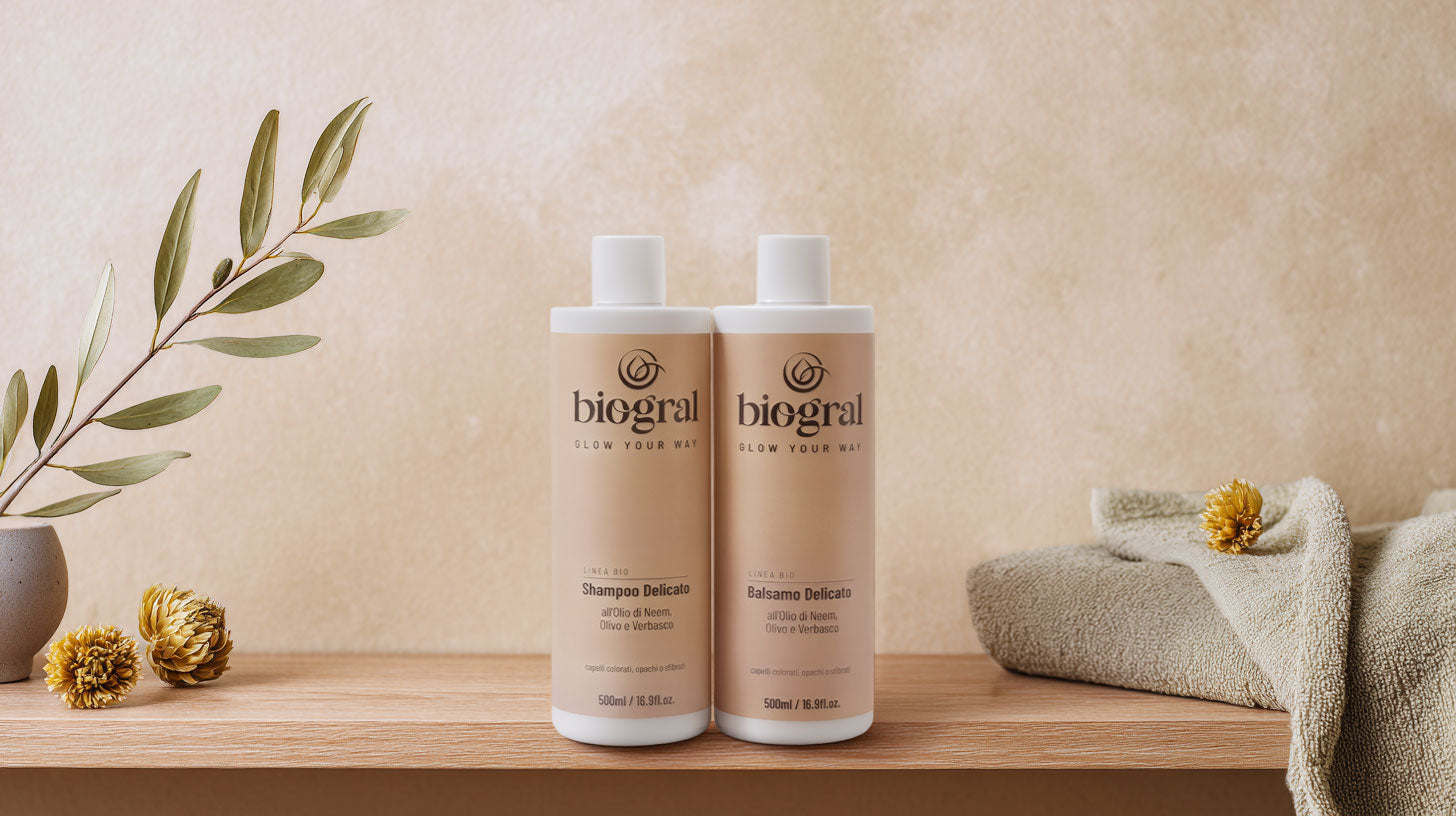 Shampoo e balsamo delicato all'olio di Neem | Biogral
