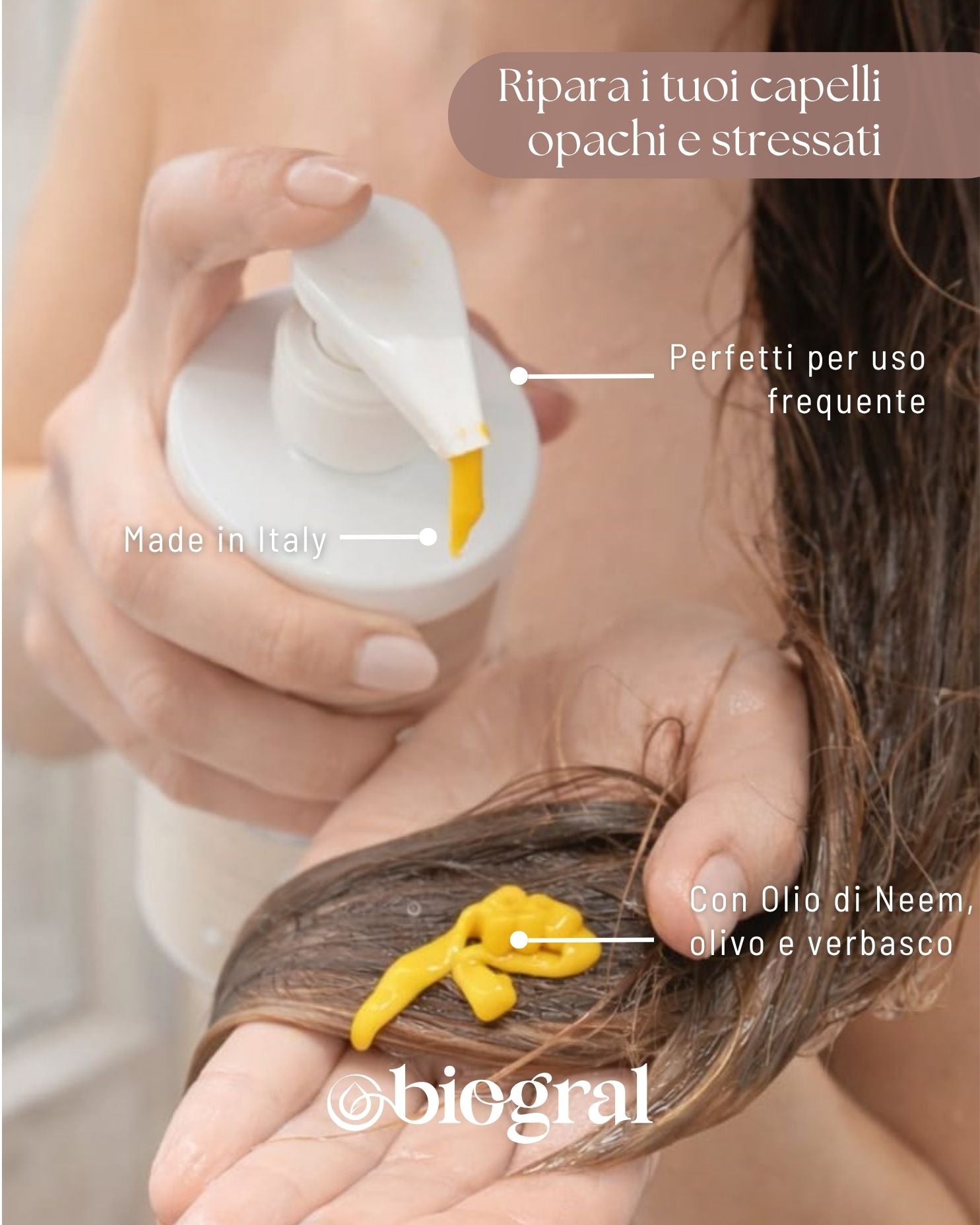 Haircare delicata all'Olio di Neem Biologico
