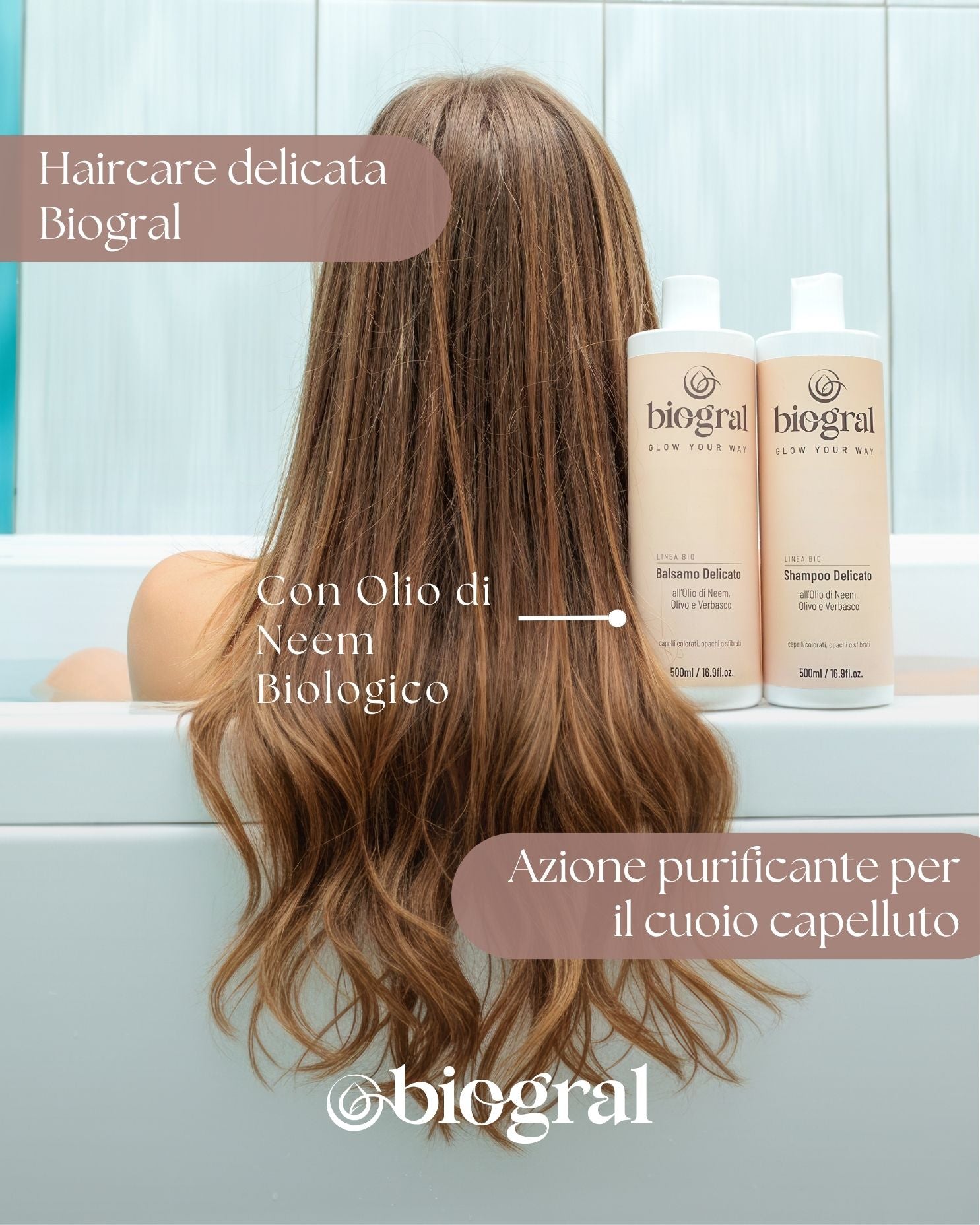 Haircare delicata all'Olio di Neem Biologico