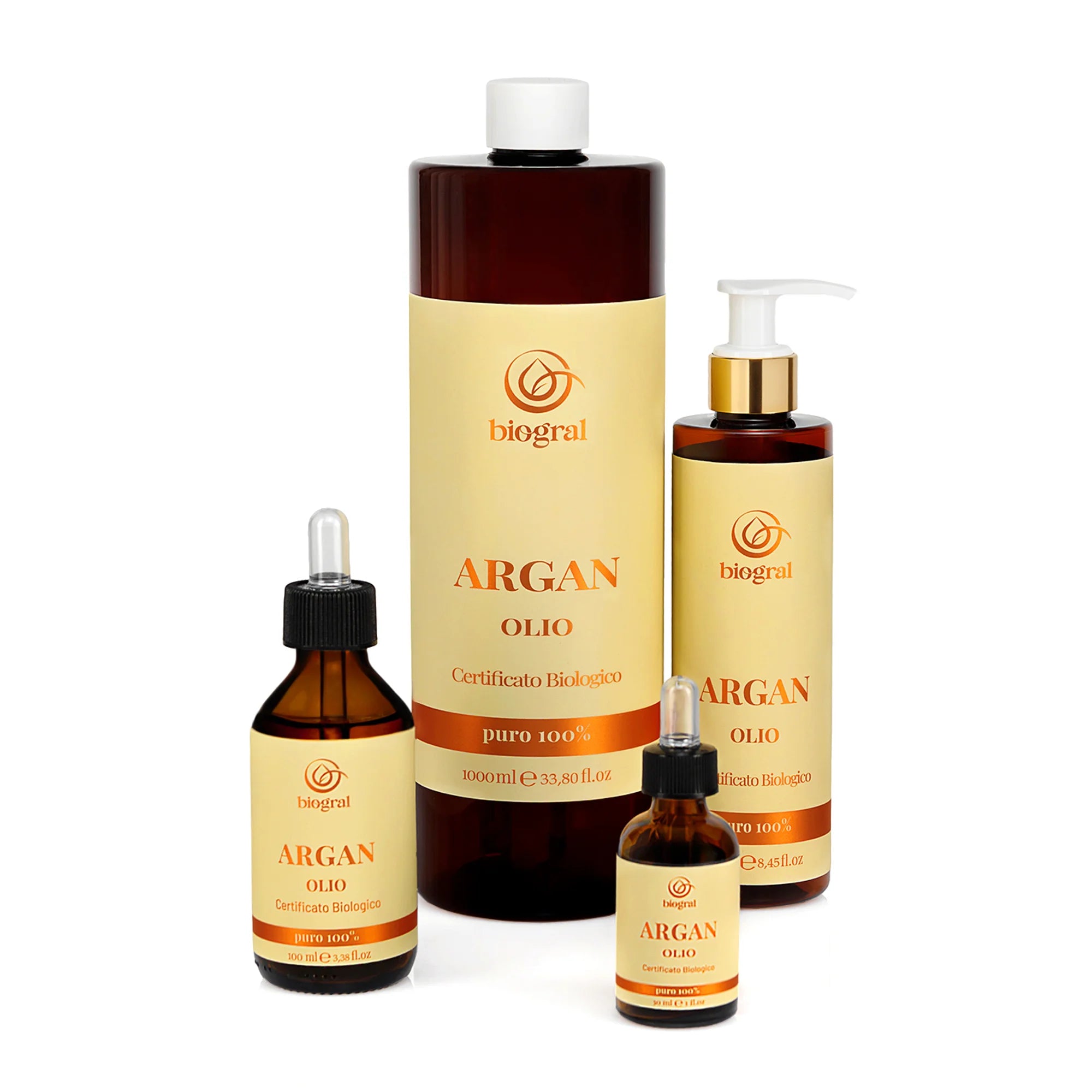 Olio di Argan Puro Biologico - Certificato ECOCERT Cosmos Organic